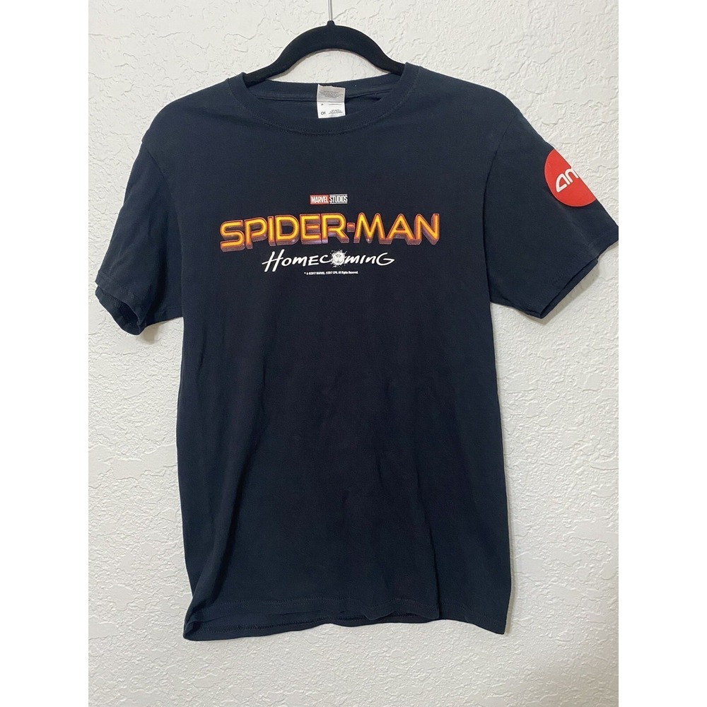 Marvel Studios Spiderman Homecoming July 7th 2017 AMC Black Movie T Shirt Size S